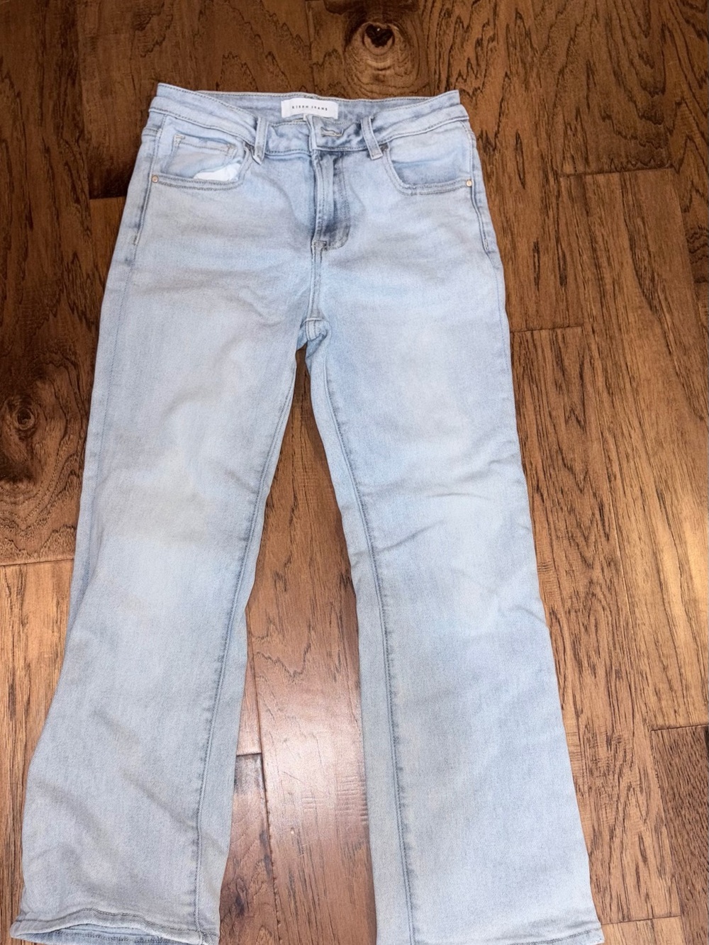 Risen Mid Rise Ankle Flair light Wash Women’s Jeans - Classic Stretch Fit